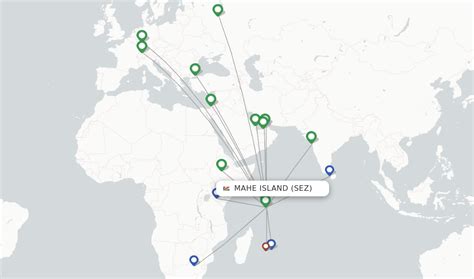 Direct flights from Mahé (SEZ) .